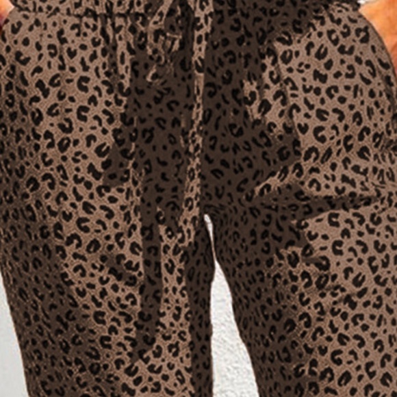 Brown leopard joggers - Picture 3 of 4